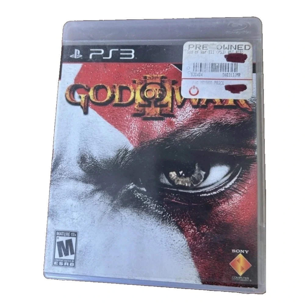 God of War III PS3 2010 Sony PlayStation 3 - Includes Game Disc Manual and Case.